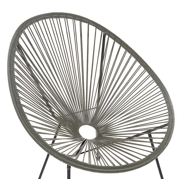 BELIANI - Chaise de jardin ACAPULCO II Gris foncé - large