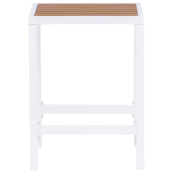 BELIANI - Chaise de jardin AVETRANA Métal Marron/blanc - large