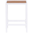 BELIANI - Chaise de jardin AVETRANA Métal Marron/blanc - vignette