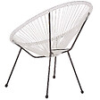 BELIANI - Chaise de jardin ACAPULCO II Blanc - vignette