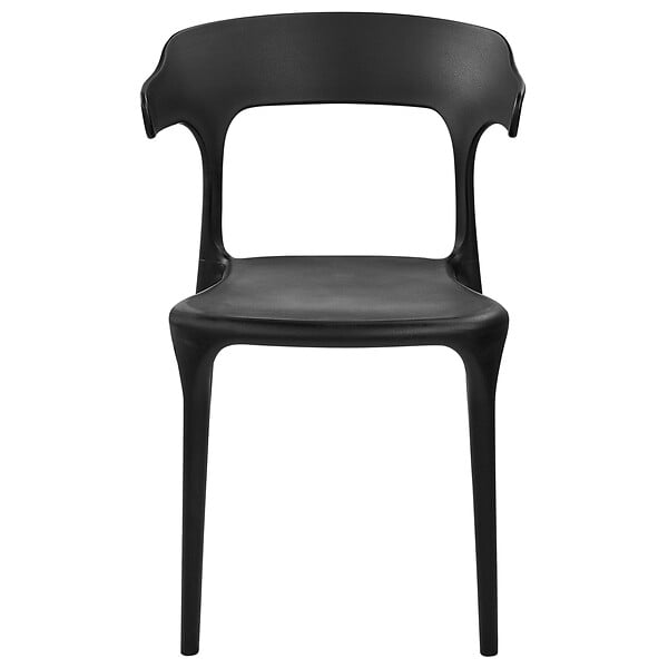 BELIANI - Lot de 4 chaises de jardin GUBBIO Noir - large