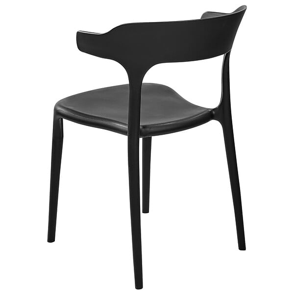 BELIANI - Lot de 4 chaises de jardin GUBBIO Noir - large