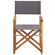 BELIANI - Lot de 2 chaises de jardin CINE Acacia Gris - vignette