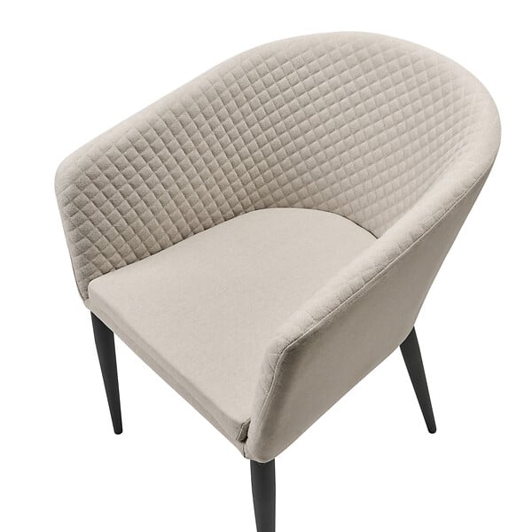 BELIANI - Lot de 2 chaises de jardin CURGOS Tissu Beige - large