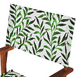 BELIANI - Lot de 2 chaises de jardin CINE Acacia Marron foncé - vignette