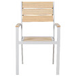 BELIANI - Lot de 4 chaises de jardin PRATO Beige - vignette