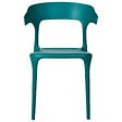 BELIANI - Lot de 4 chaises de jardin GUBBIO Bleu paon - vignette