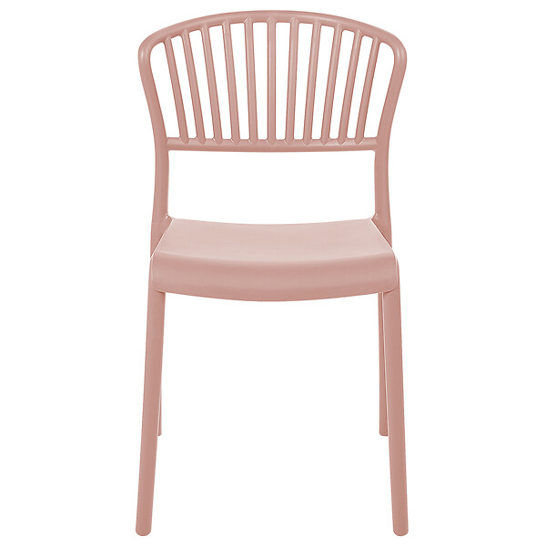 BELIANI - Lot de 4 chaises de jardin GELA Rose pastel - large