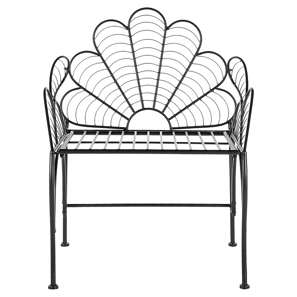 BELIANI - Chaise de jardin LIGURIA Métal Noir - large