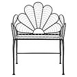 BELIANI - Chaise de jardin LIGURIA Métal Noir - vignette
