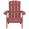 BELIANI - Chaise de jardin ADIRONDACK Rouge - vignette