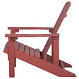 BELIANI - Chaise de jardin ADIRONDACK Rouge - vignette