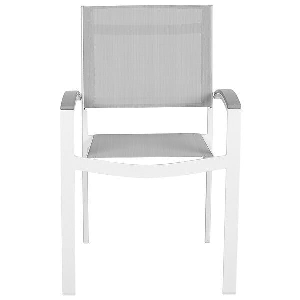 BELIANI - Lot de 2 chaises de jardin PERETA Métal Gris - large