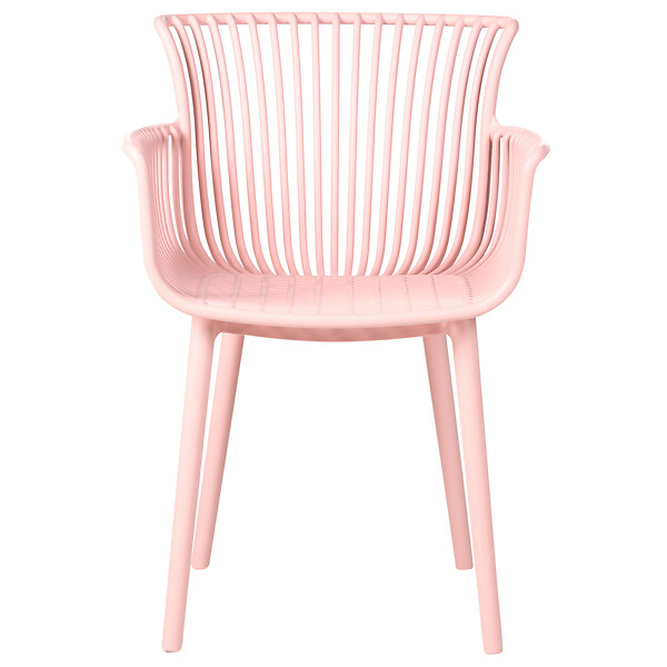 BELIANI - Lot de 4 chaises de jardin PESARO Rose - large