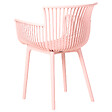 BELIANI - Lot de 4 chaises de jardin PESARO Rose - vignette