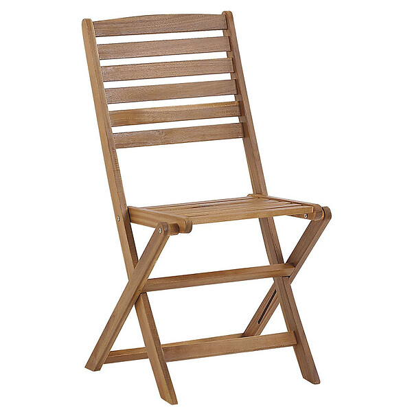 BELIANI - Lot de 6 chaises de jardin TOLVE Acacia Marron - large