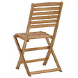 BELIANI - Lot de 6 chaises de jardin TOLVE Acacia Marron - vignette