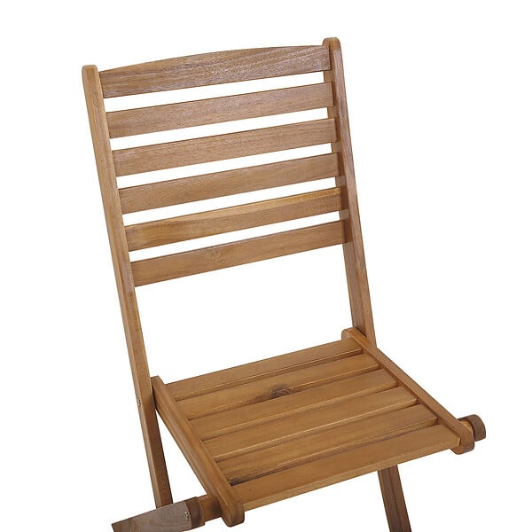 BELIANI - Lot de 6 chaises de jardin TOLVE Acacia Marron - large