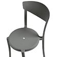 BELIANI - Lot de 4 chaises de jardin VIESTE Gris foncé - vignette