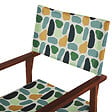 BELIANI - Lot de 2 chaises de jardin CINE Acacia Multicolore - vignette