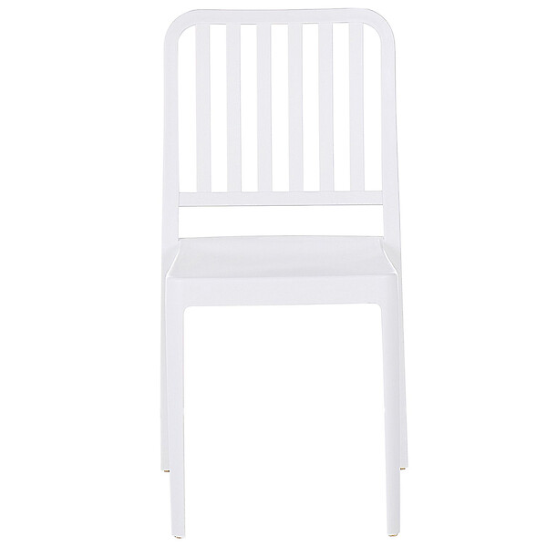 BELIANI - Lot de 4 chaises de jardin SERSALE Matière synthétique Blanc - large