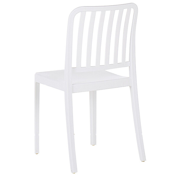 BELIANI - Lot de 4 chaises de jardin SERSALE Matière synthétique Blanc - large