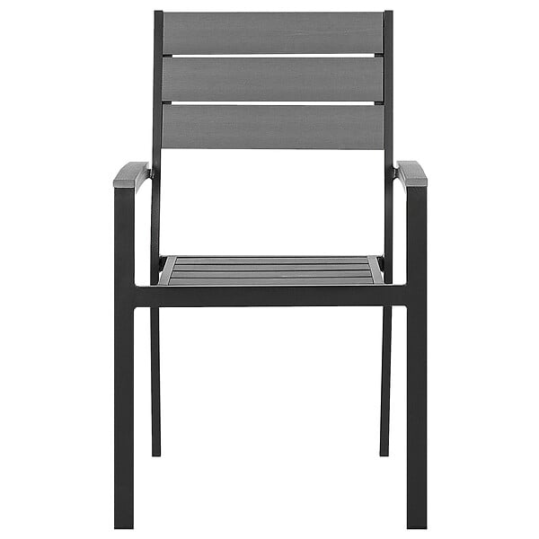 BELIANI - Lot de 4 chaises de jardin PRATO Gris - large