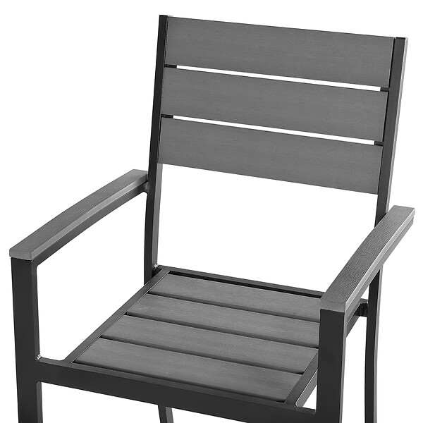 BELIANI - Lot de 4 chaises de jardin PRATO Gris - large