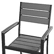 BELIANI - Lot de 4 chaises de jardin PRATO Gris - vignette