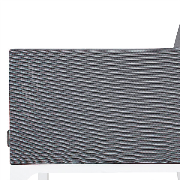 BELIANI - Lot de 4 chaises de jardin BACOLI Tissu Gris foncé - large