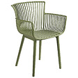 BELIANI - Lot de 4 chaises de jardin PESARO Vert - vignette