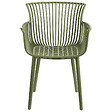 BELIANI - Lot de 4 chaises de jardin PESARO Vert - vignette