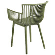 BELIANI - Lot de 4 chaises de jardin PESARO Vert - vignette