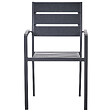 BELIANI - Lot de 6 chaises de jardin VERNIO Noir - vignette