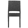 BELIANI - Lot de 4 chaises de jardin FOSSANO Matière synthétique Gris graphite - vignette