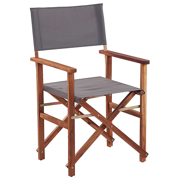 BELIANI - Lot de 2 chaises de jardin CINE Acacia Vert foncé - large