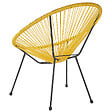BELIANI - Chaise de jardin ACAPULCO II Jaune - vignette