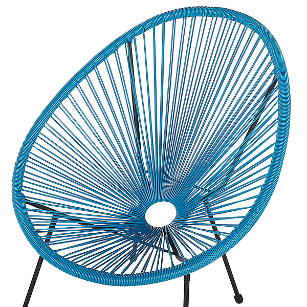 BELIANI - Chaise de jardin ACAPULCO II Bleu - large