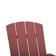 BELIANI - Chaise de jardin ADIRONDACK Rouge - vignette