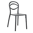BELIANI - Lot de 4 chaises de jardin COVOLO Noir - vignette