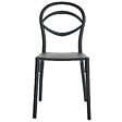 BELIANI - Lot de 4 chaises de jardin COVOLO Noir - vignette