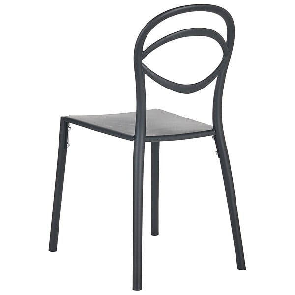 BELIANI - Lot de 4 chaises de jardin COVOLO Noir - large