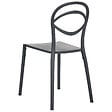 BELIANI - Lot de 4 chaises de jardin COVOLO Noir - vignette