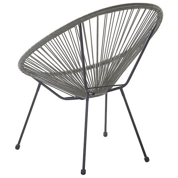 BELIANI - Lot de 2 chaises de jardin ACAPULCO II Gris foncé - large