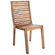 BELIANI - Lot de 4 chaises de jardin OMBRIANO Bois d\'acacia certifié Marron clair - vignette