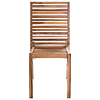 BELIANI - Lot de 4 chaises de jardin OMBRIANO Bois d\'acacia certifié Marron clair - vignette