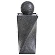 BELIANI - Fontaine de jardin avec LED gris graphite ACQUACHETA - vignette