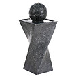 BELIANI - Fontaine de jardin avec LED gris graphite ACQUACHETA - vignette