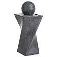 BELIANI - Fontaine de jardin avec LED gris graphite ACQUACHETA - vignette