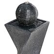 BELIANI - Fontaine de jardin avec LED gris graphite ACQUACHETA - vignette